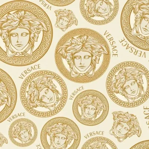 Tylko do końca tygodnia Tapeta ścienna głowy Meduzy logo Versace 5 38611-5 AS Creation