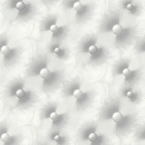 Zamów teraz Tapeta ścienna srebrna kropki Elle Decoration II 10191-31 Erismann