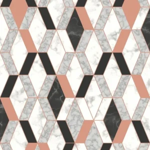 Oferta czasowa Tapeta ścienna romby równoległoboki Hexagone L63805 Ugepa