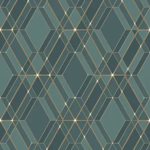 Hit cenowy Tapeta ścienna geometryczna romby Reflets L77811 Ugepa