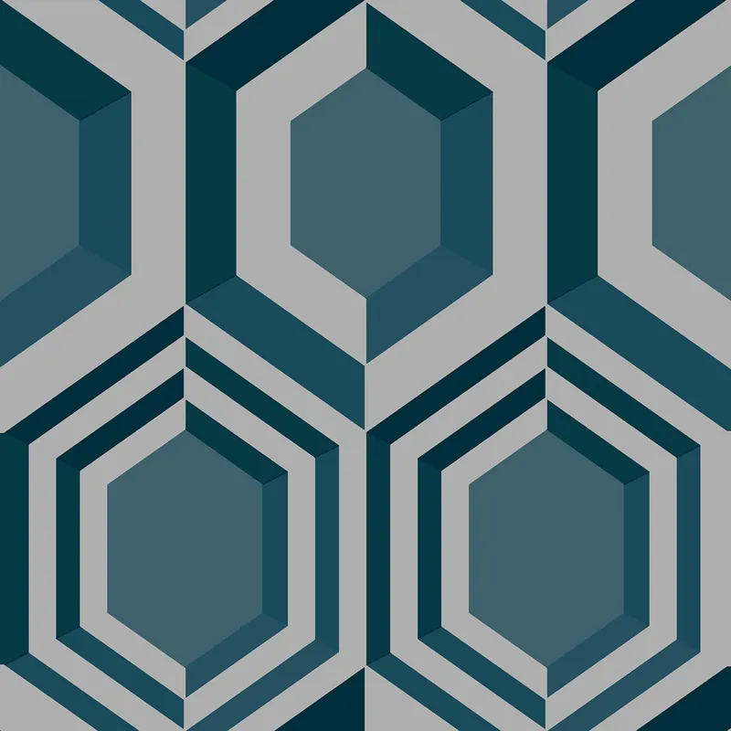 Hit cenowy Tapeta ścienna geometryczna 3D heksagony Galactik J40711 Ugepa