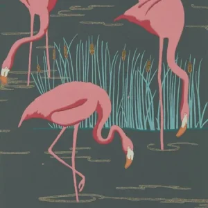 Niska cena Tapeta ścienna flamingi Salinas 112156 Harlequin