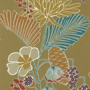 Oferta limitowana Tapeta ścienna kolorowa w kwiaty kwiatki Salinas 112152 Harlequin