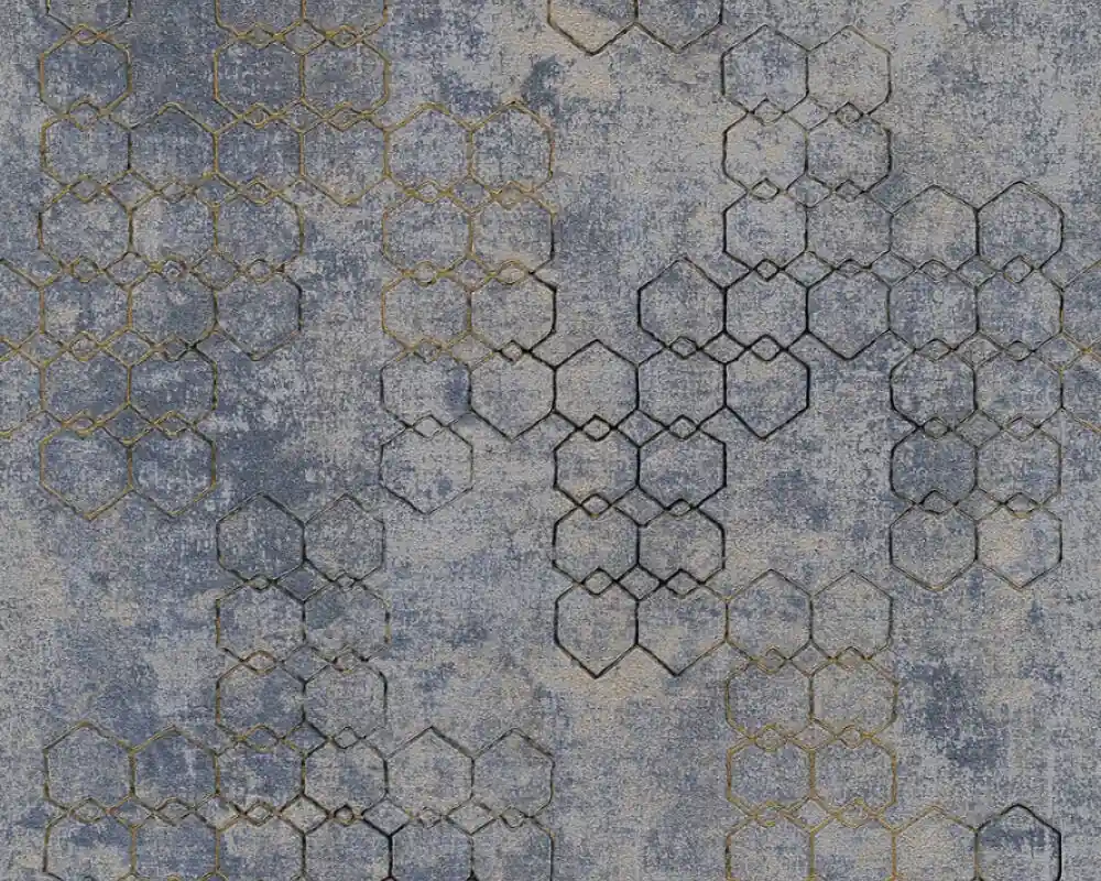 Bezpieczna płatność Tapeta ścienna geometryczna nowoczesna do salonu heksagony New Walls 37424-5 AS Creation