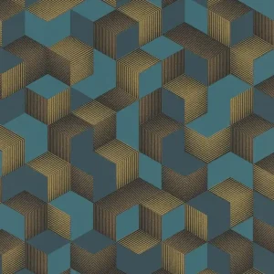 Hit cenowy Tapeta ścienna geometryczna sześciany 3D Denzo 403909 RASCH