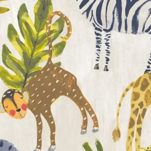 Tapeta ścienna dżungla zwierzątka LO2201 Little Ones Grandeco Tani