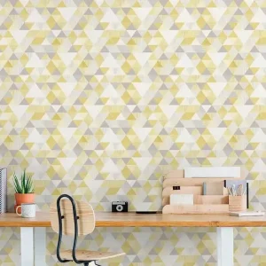 Tapeta ścienna w trójkąty IW3001 Inspiration Wall Grandeco Oferta limitowana