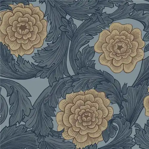 Łatwy zwrot Tapeta ścienna w kwiaty 51010 Blomstermala midbec