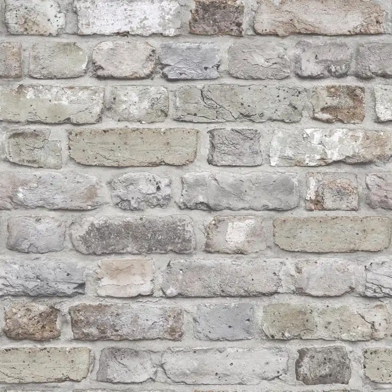 Oferta czasowa Tapeta ścienna szara cegła mur Facade FC2501 + WL2201 Grandeco
