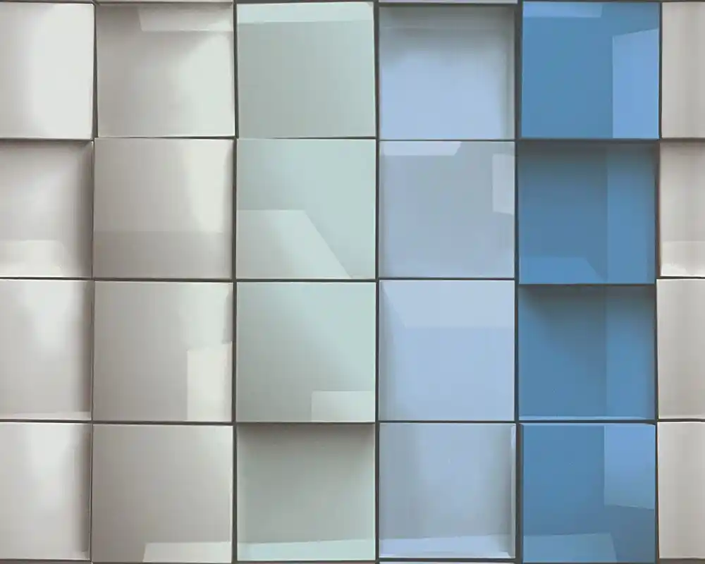 Bezpieczna płatność Tapeta ścienna winylowa geometryczna bryły 3D nowoczesny design 96020-1 AS Creation
