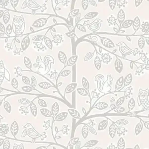 Tapeta ścienna w sówki i zwierzątka Jack 'N Rose LL-06-02-8 Grandeco Darmowy zwrot