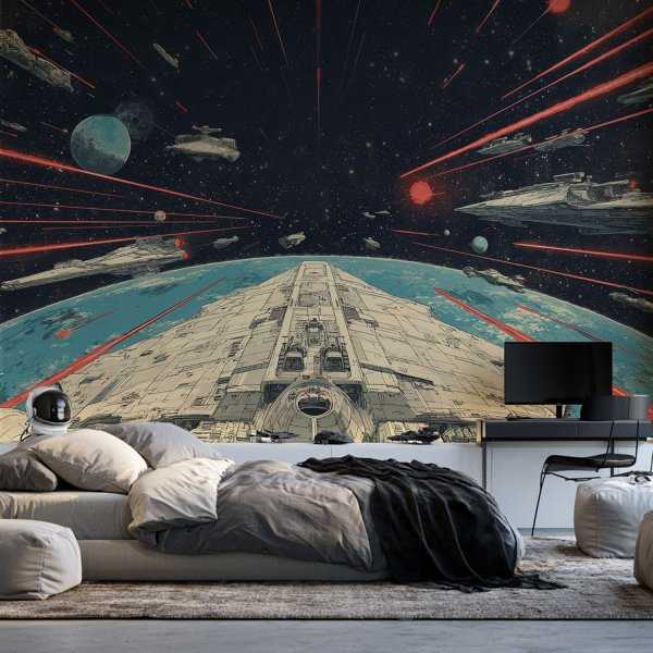 Tapeta na ścianę - GALACTIC BATTLE Nowy