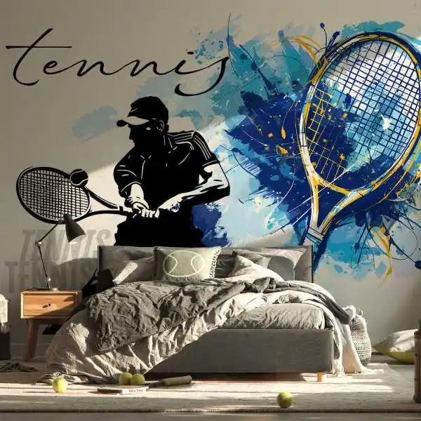 Dodaj do koszyka Tapeta na ścianę - TENNIS PAINT