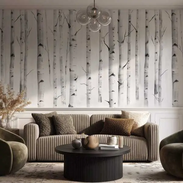 Tapeta na ścianę - BIRCH WALL Ostatnie sztuki