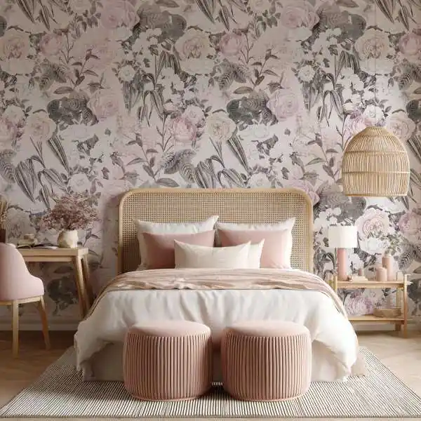 Tapeta na ścianę - POWDERFLOWER PETALS Szybka dostawa