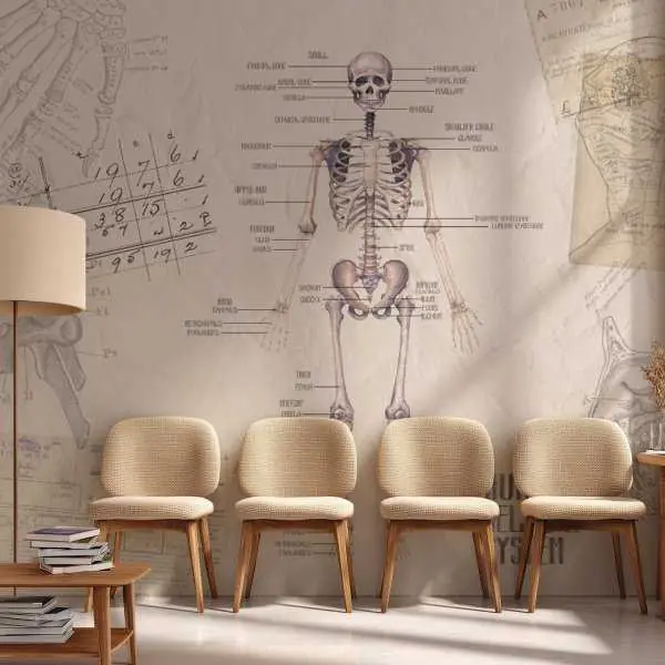 Darmowa dostawa Tapeta na ścianę - HUMAN SKELETAL SYSTEM