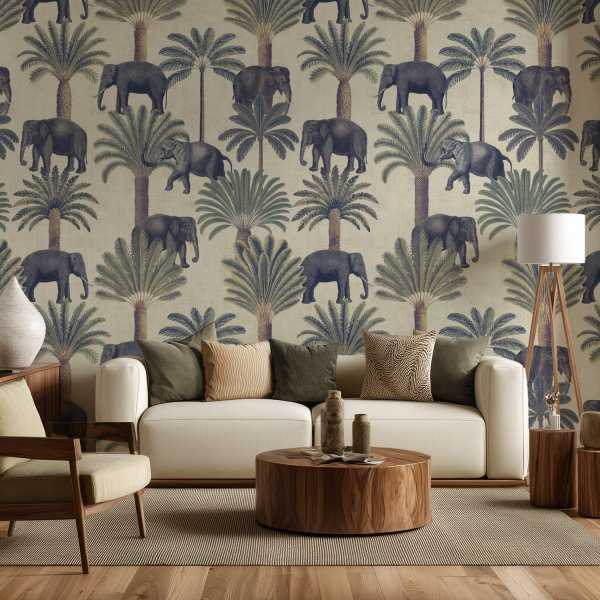 Wyjątkowa oferta Tapeta na ścianę - ELEPHANT PATTERN