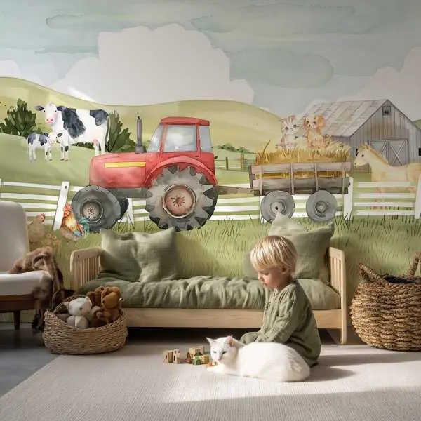 Tapeta na ścianę - DAY ON THE FARM Nowość