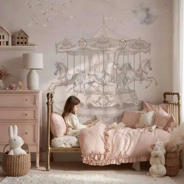 Bestseller Tapeta na ścianę - CHARMING CAROUSEL