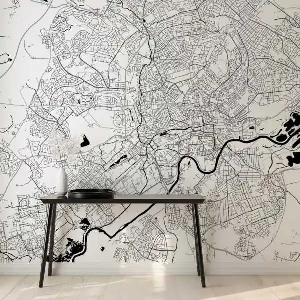 Tapeta na ścianę - MAPA NOTTINGHAM Bestseller