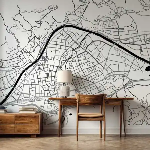 Darmowa dostawa Tapeta na ścianę - MAPA INSBRUCK