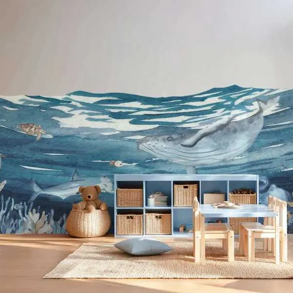 Tapeta do połowy ściany - MARINE DREAM Obniżka ceny