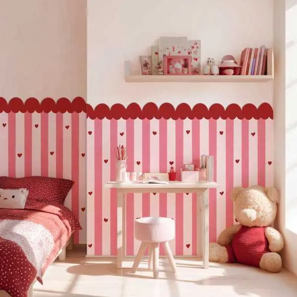 Tapeta do połowy ściany - LOVELY STRIPES Oferta