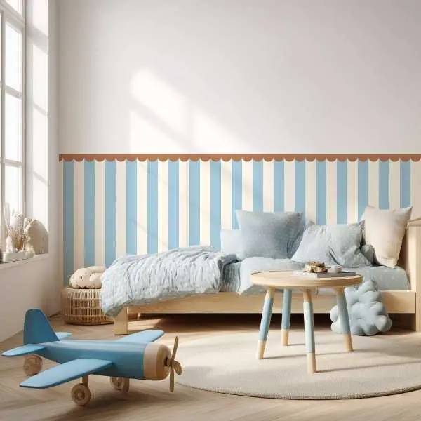 Zamów teraz Tapeta do połowy ściany - PLAYFUL PARLOR