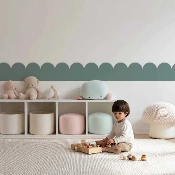 Border pasek dekoracyjny tapety - MINT FRILL Oferta czasowa