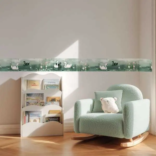 Oferta limitowana Border pasek dekoracyjny tapety - SWAN REVERIE