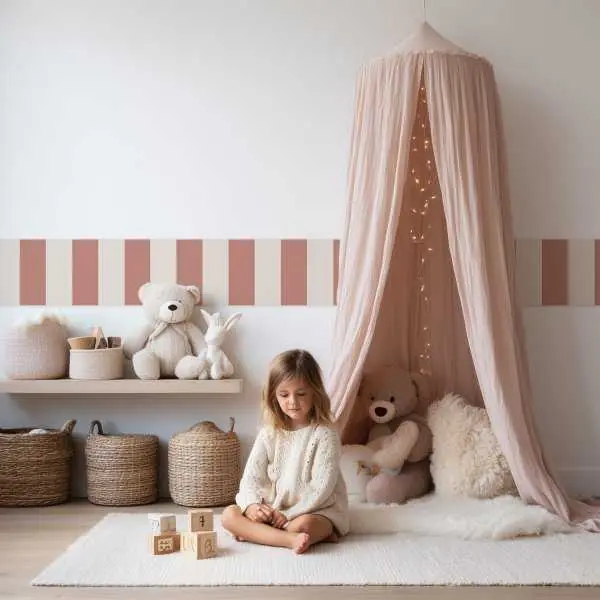 Super okazja Border pasek dekoracyjny tapety - POWDER STRIPES
