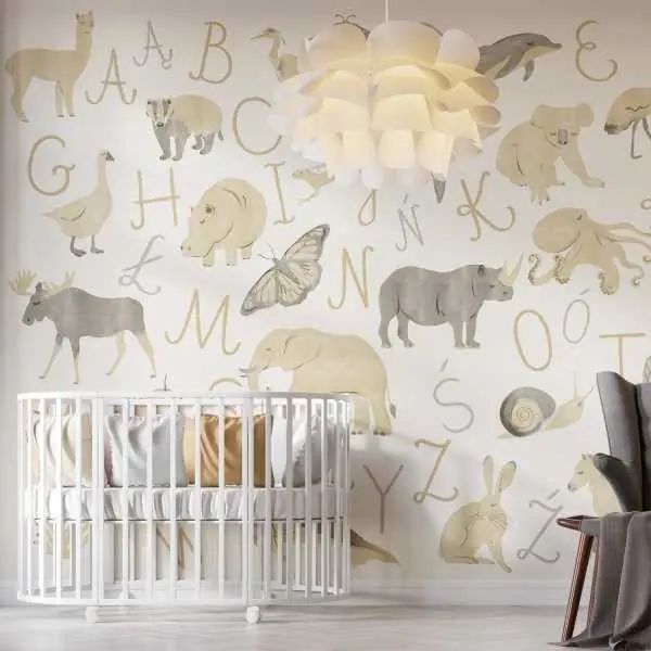 Szybka dostawa Tapeta na ścianę - ALPHABET ZOO