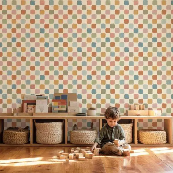 Tapeta na ścianę - CHECKERED PASTEL Bestseller
