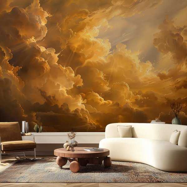 Tapeta na ścianę - GOLDEN CLOUDS Darmowa dostawa