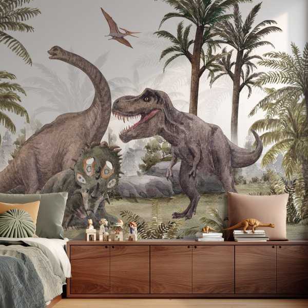 Tylko do końca tygodnia Tapeta na ścianę - DINO FOREST