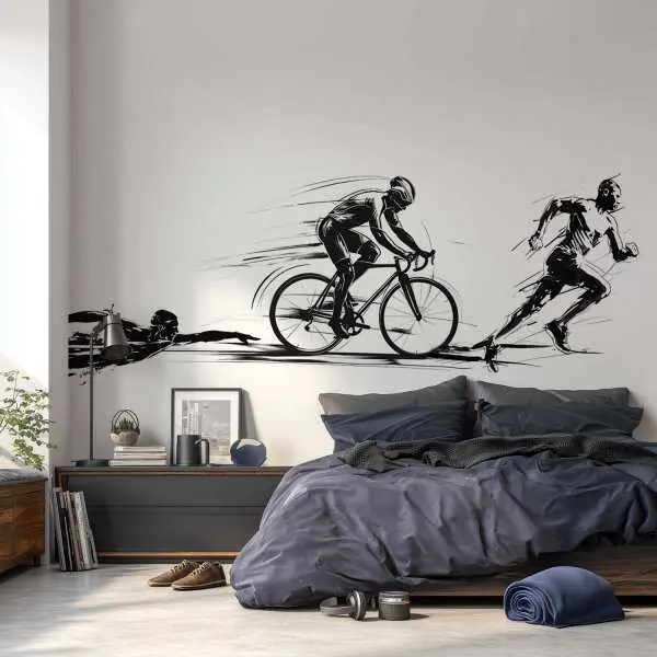Tapeta na ścianę - OLYMPIC TRIATHLON Oferta limitowana