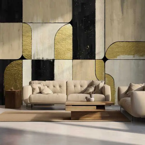 Sprawdź teraz Złota Tapeta - Urban Elegance