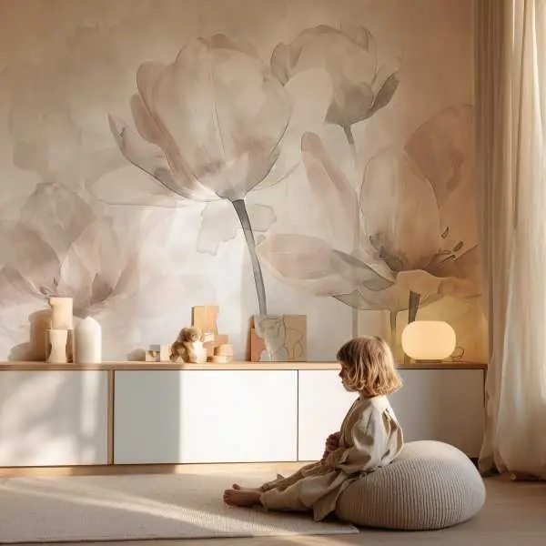 Tapeta na ścianę - Airy Tulips Ostatnie sztuki
