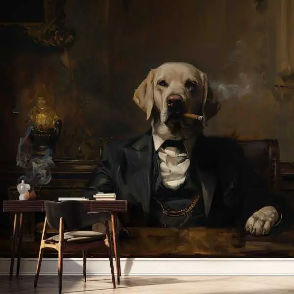 Tapeta na ścianę - Labrador Dogfather Tylko do końca tygodnia