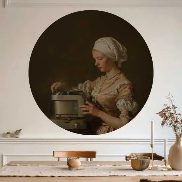 Tapeta w kształcie koła - Modern Housewife Ograniczona ilość