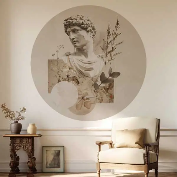 Ostatnia szansa Tapeta w kształcie koła - Antique Collage