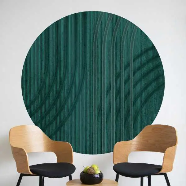 Ostatnie sztuki Tapeta w kształcie koła - Emerald Arches