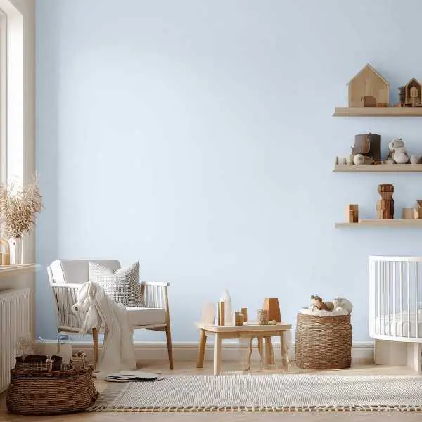Promocja Tapeta na ścianę w jednolitym kolorze - pastel blue