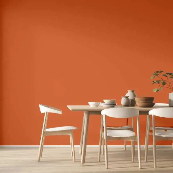 Tapeta na ścianę w jednolitym kolorze - terracotta Super okazja
