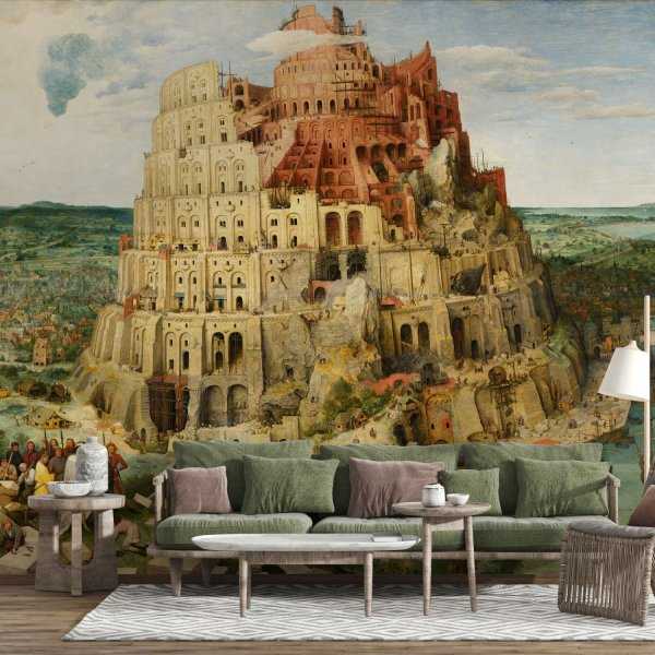 Łatwy zwrot Tapeta na ścianę - reprodukcja obrazu - "Wieża Babel" Pieter Bruegel
