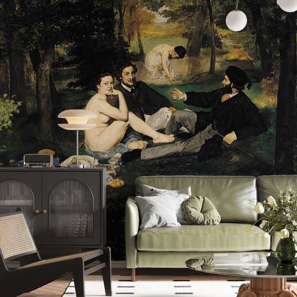 Tapeta na ścianę - reprodukcja obrazu - "Śniadanie na trawie" Édouard Manet Oferta czasowa