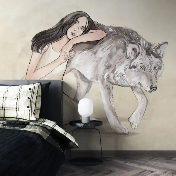 Wybór klientów Tapeta na ścianę - WOLF COMPANION