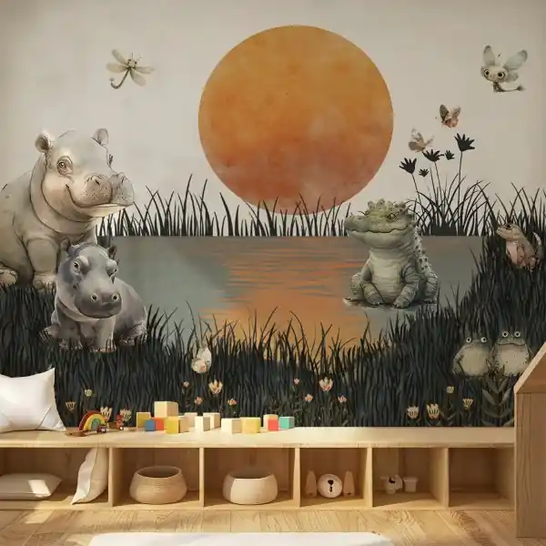 Tapeta na ścianę - POND FRIENDS Sprawdź teraz