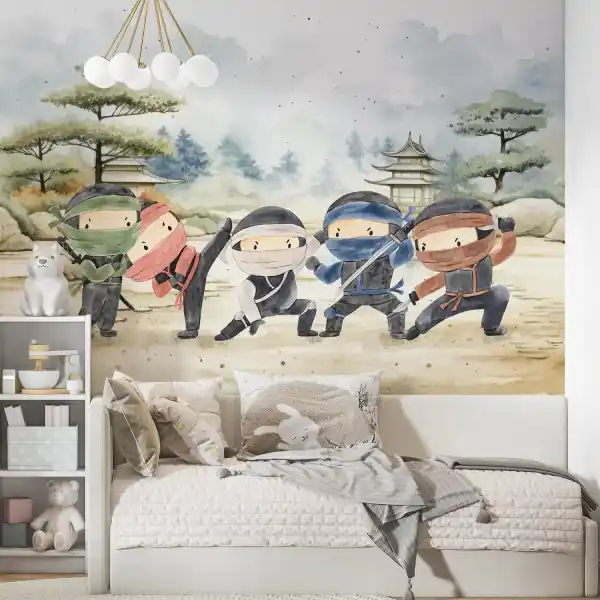 Tapeta na ścianę - NINJA SQUAD Zniżka