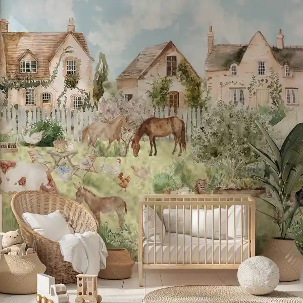 Do wyczerpania zapasów Tapeta na ścianę - COUNTRYSIDE CHARM